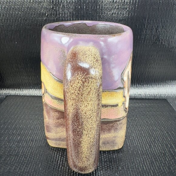 Mara Pottery Stoneware Mug Cup Coyote Desert Cactus Hand Made Mexican Pottery - Picture 7 of 9